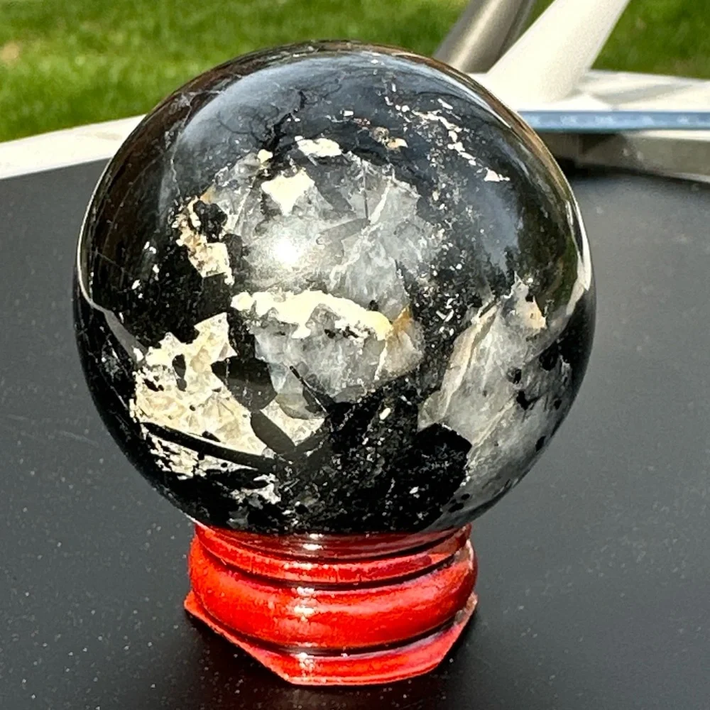 Genuine 975.00 Cts Rutile Quartz Healing Sphere
